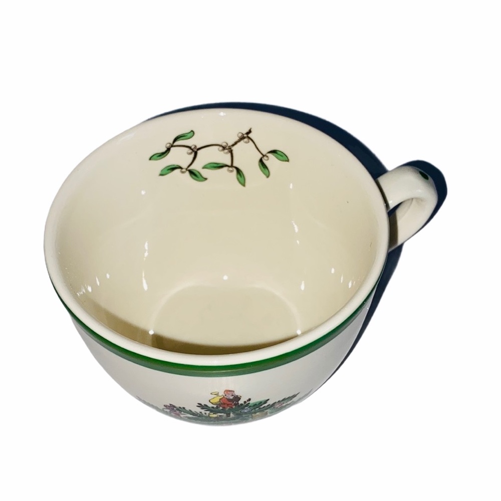 Set of 4 Spode Christmas Tree Saucer & Mugs - Picture 7 of 11